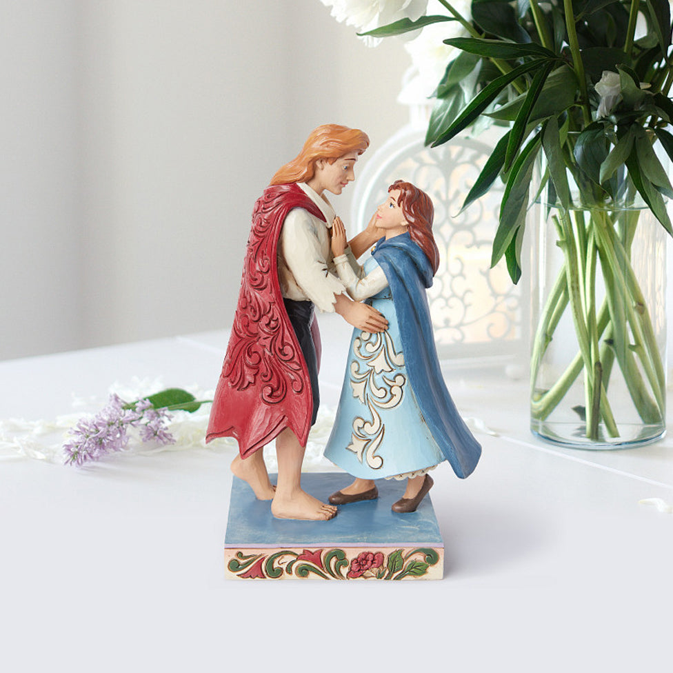 Jim Shore Disney Traditions: Belle & Adam Figurine sparkle-castle