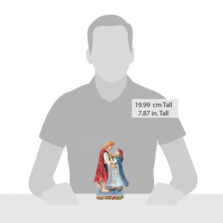 Jim Shore Disney Traditions: Belle & Adam Figurine sparkle-castle