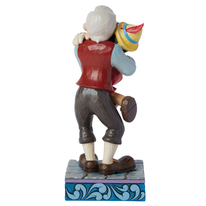 Jim Shore Disney Traditions: Gepetto & Pinocchio Figurine sparkle-castle