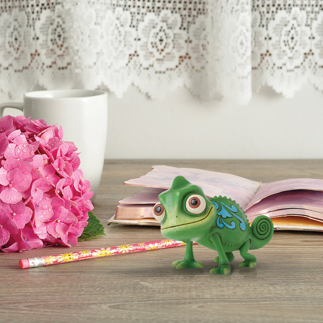 Jim Shore Disney Traditions: Pascal The Cameleon Mini Figurine sparkle-castle