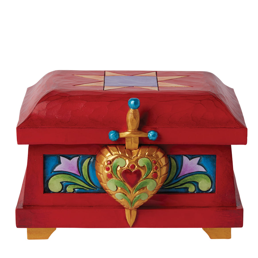 Jim Shore Disney Traditions: Evil Queen's Trinket Box sparkle-castle