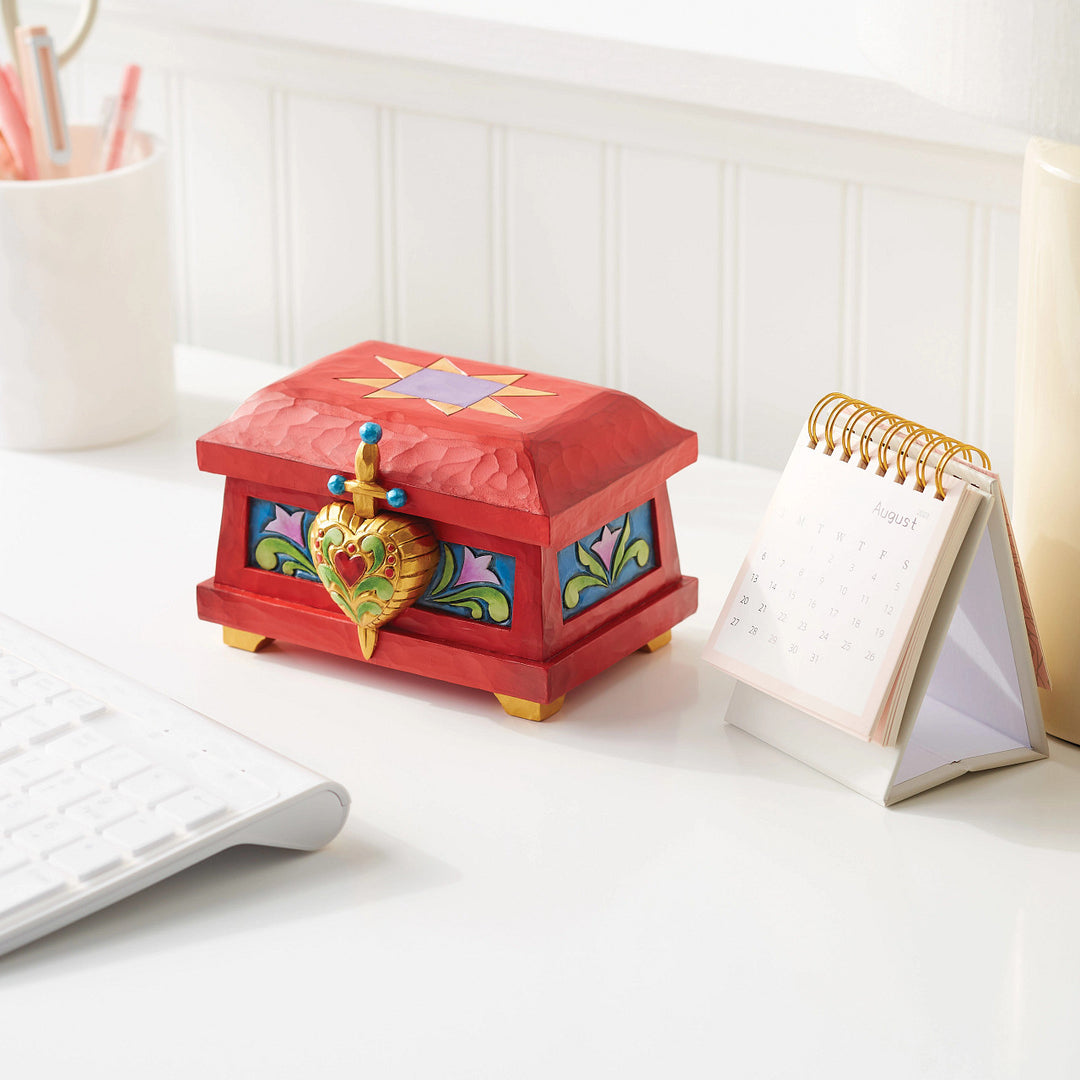Jim Shore Disney Traditions: Evil Queen's Trinket Box sparkle-castle