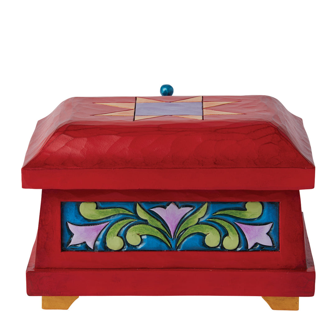 Jim Shore Disney Traditions: Evil Queen's Trinket Box sparkle-castle