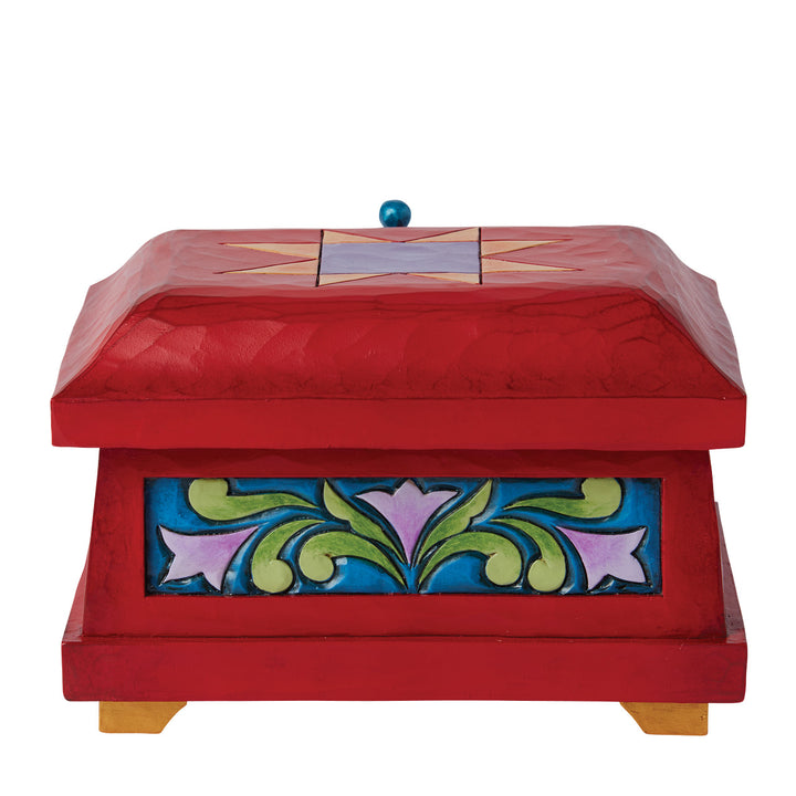 Jim Shore Disney Traditions: Evil Queen's Trinket Box sparkle-castle