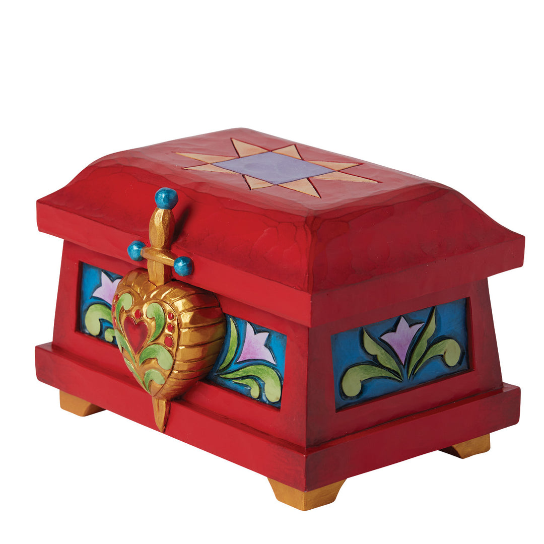 Jim Shore Disney Traditions: Evil Queen's Trinket Box sparkle-castle