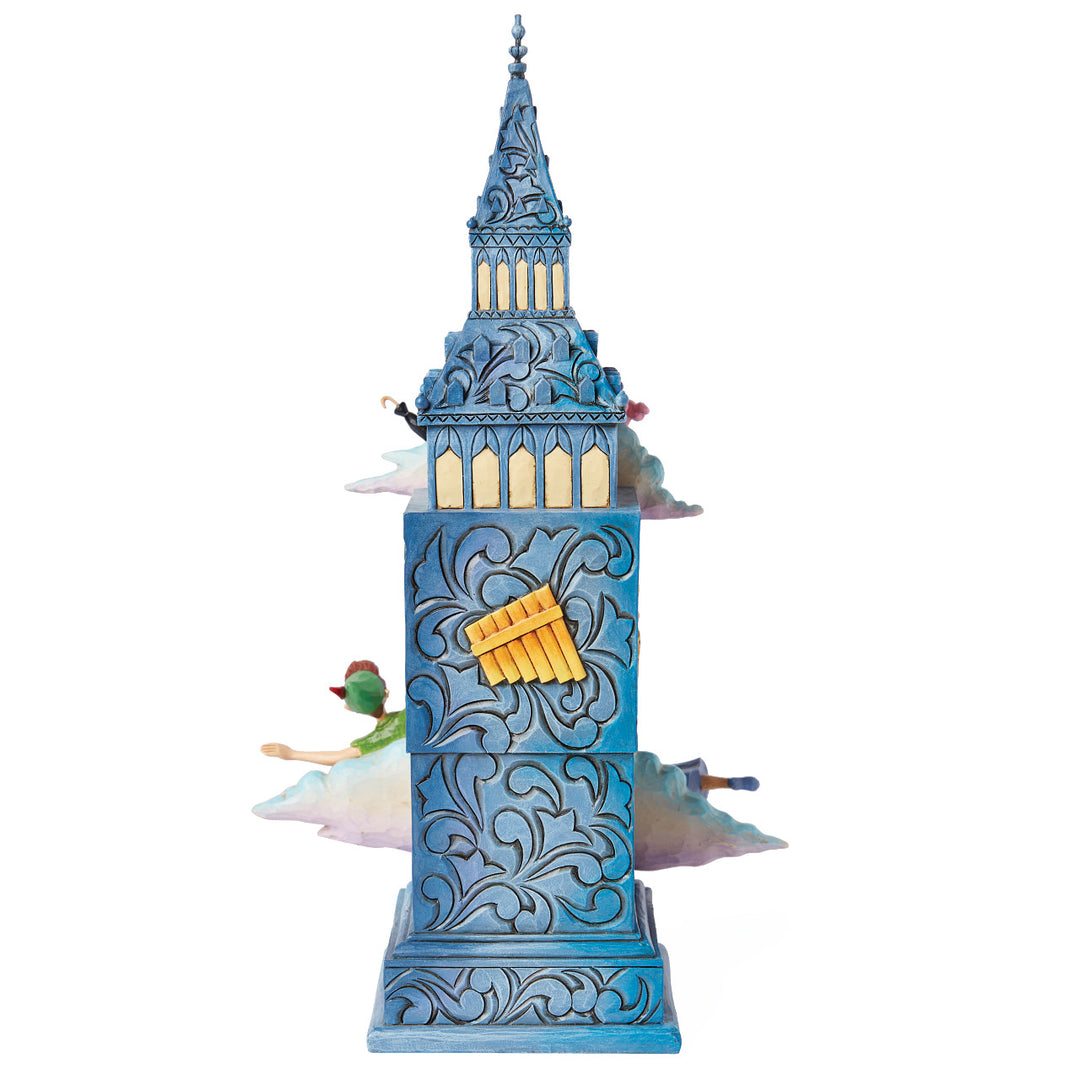 Jim Shore Disney Traditions: Peter Pan's Clock Figurine sparkle-castle