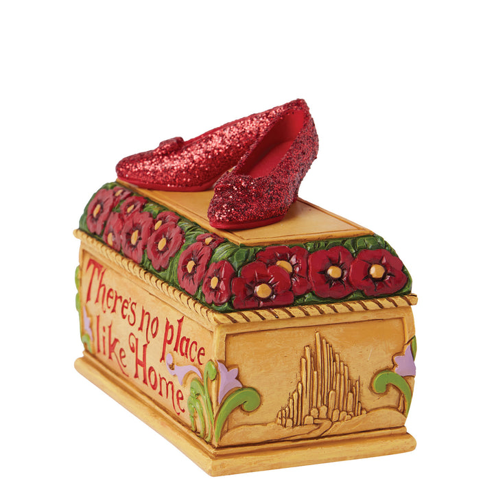 Jim Shore Wizard of Oz: Ruby Slippers Trinket Box Figurine sparkle-castle