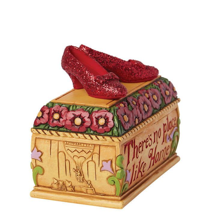 Jim Shore Wizard of Oz: Ruby Slippers Trinket Box Figurine sparkle-castle