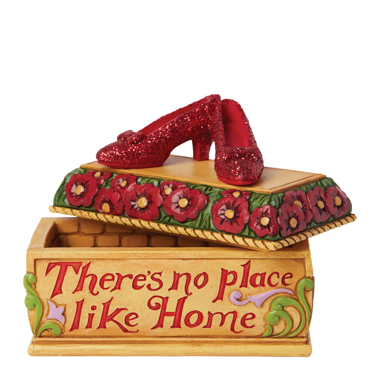 Jim Shore Wizard of Oz: Ruby Slippers Trinket Box Figurine sparkle-castle