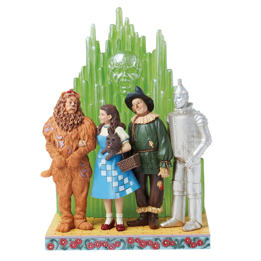 Jim Shore Wizard of Oz: Characters With Emerald City Scene Figurine - SIGNED sparkle-castle
