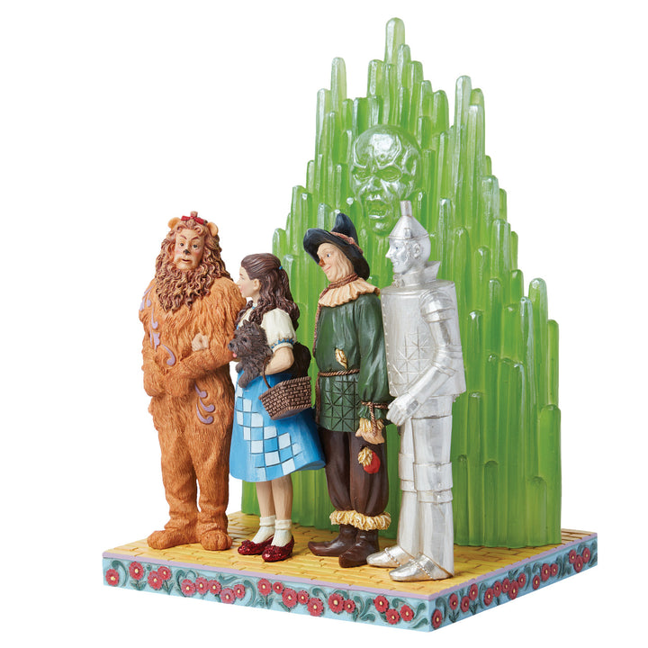 Jim Shore Wizard of Oz: Characters With Emerald City Scene Figurine - SIGNED sparkle-castle