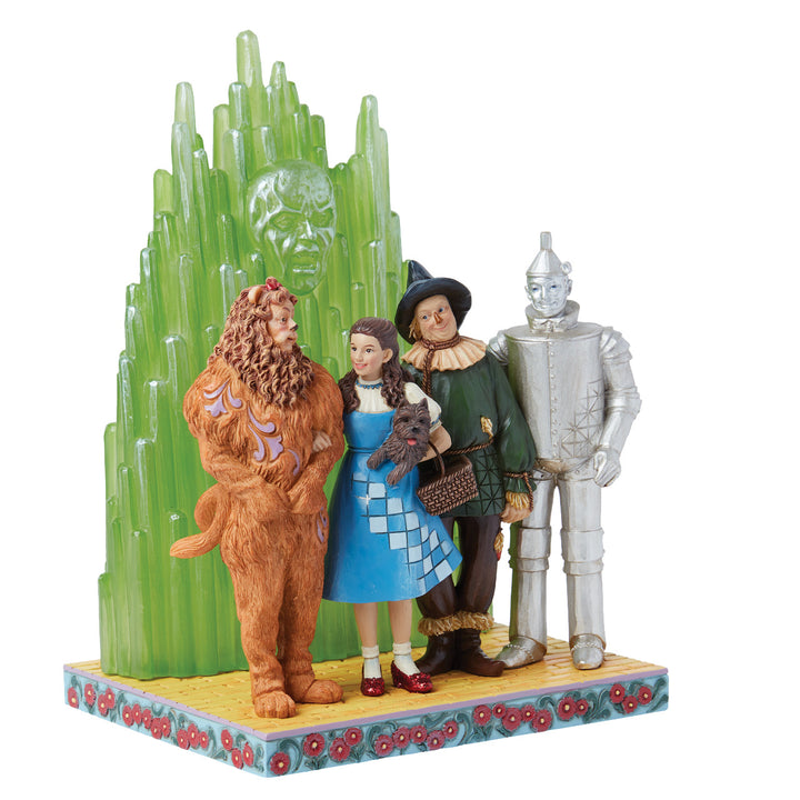 Jim Shore Wizard of Oz: Characters With Emerald City Scene Figurine - SIGNED sparkle-castle
