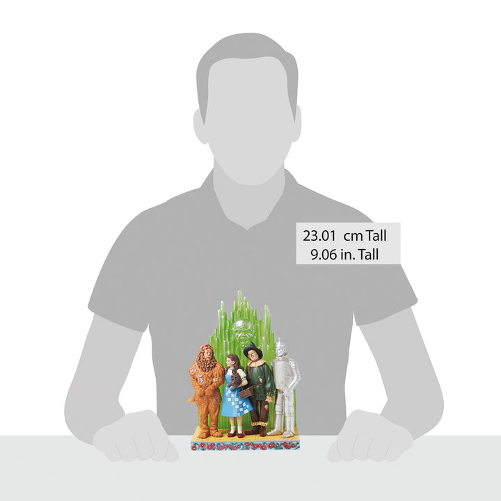 Jim Shore Wizard of Oz: Characters With Emerald City Scene Figurine - SIGNED sparkle-castle
