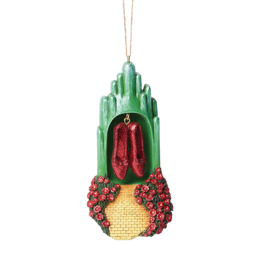 Jim Shore Wizard of Oz: Ruby Slippers Hanging Ornament sparkle-castle