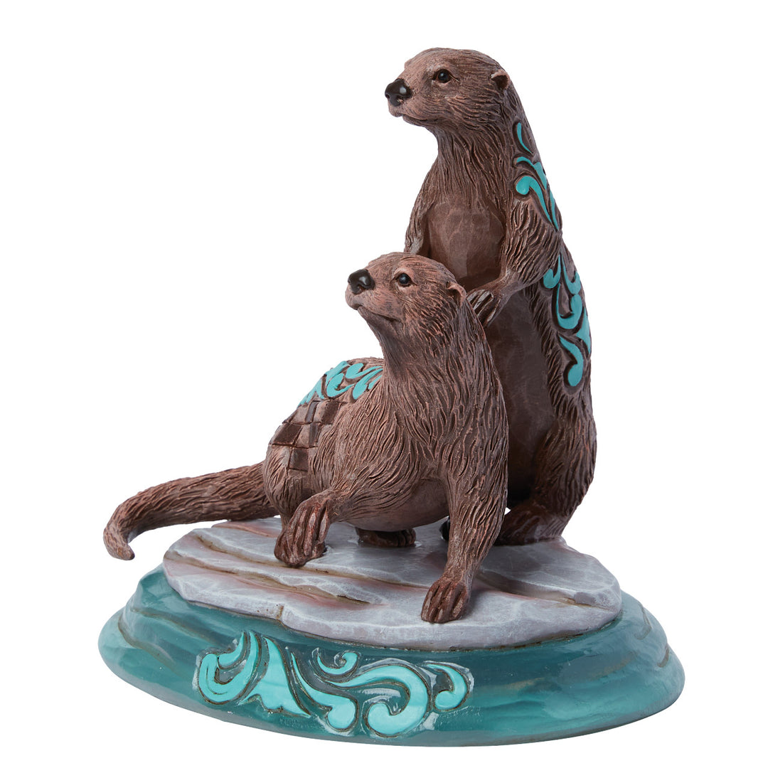 Jim Shore Animal Planet: River Otter Figurine sparkle-castle