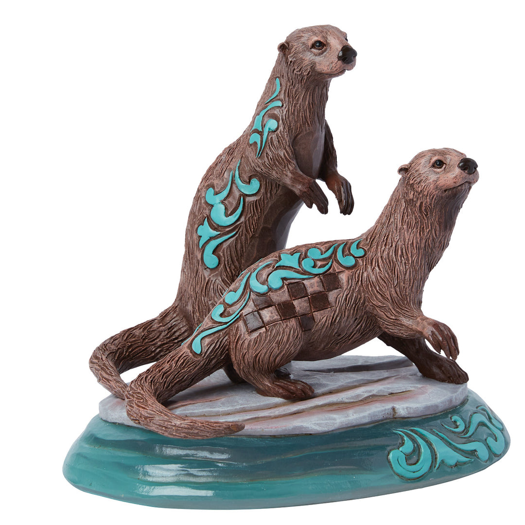 Jim Shore Animal Planet: River Otter Figurine sparkle-castle