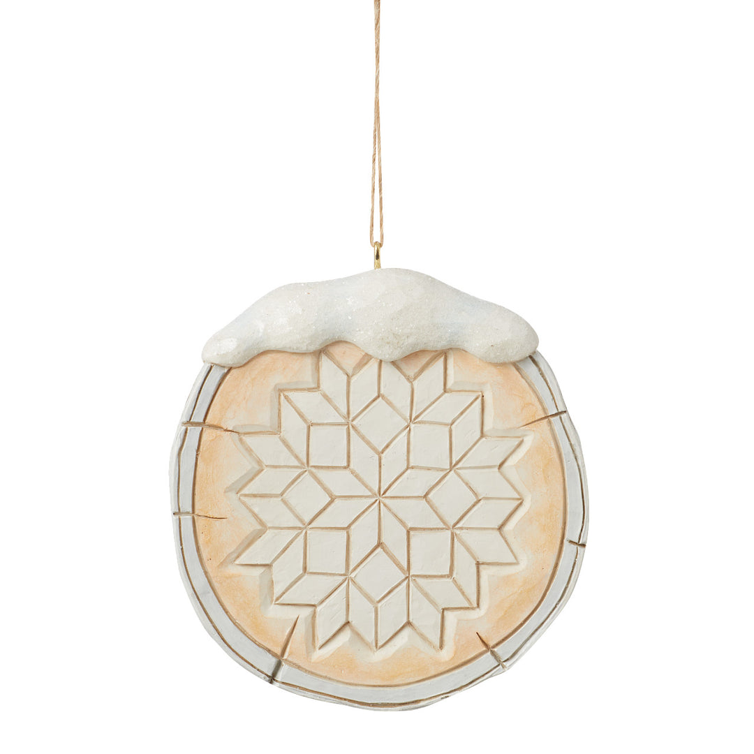 Jim Shore Heartwood Creek: White Woodland Birch Bark Fawn Hanging Ornament sparkle-castle