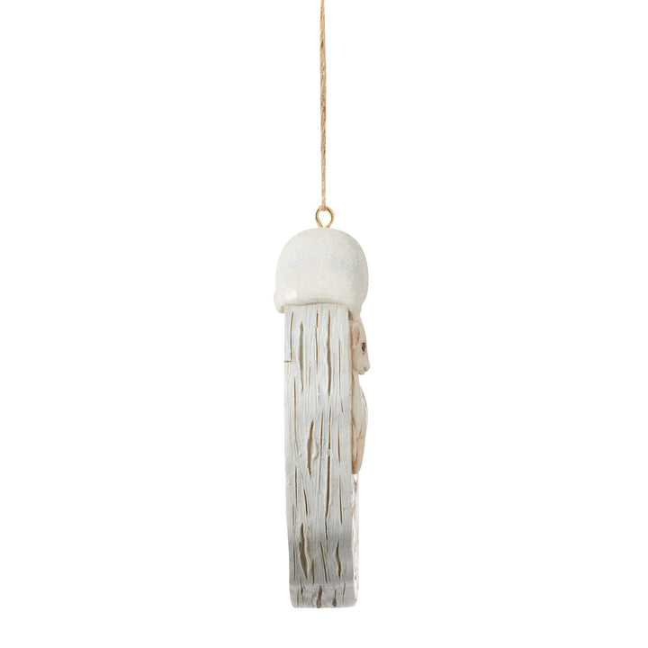 Jim Shore Heartwood Creek: White Woodland Birch Bark Fawn Hanging Ornament sparkle-castle