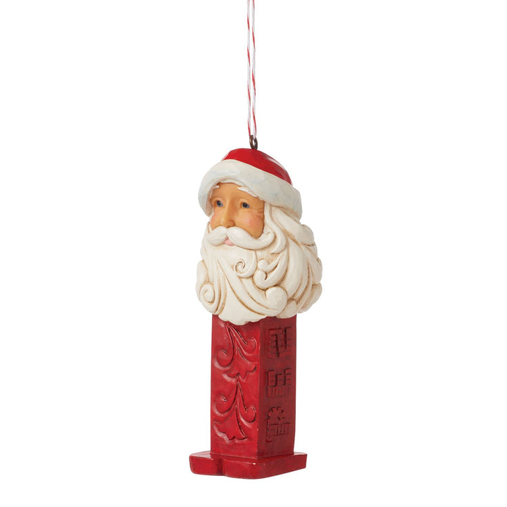 Jim Shore PEZ: PEZ Santa Hanging Ornament sparkle-castle