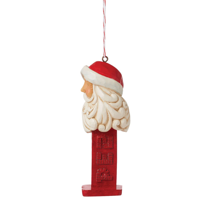 Jim Shore PEZ: PEZ Santa Hanging Ornament sparkle-castle