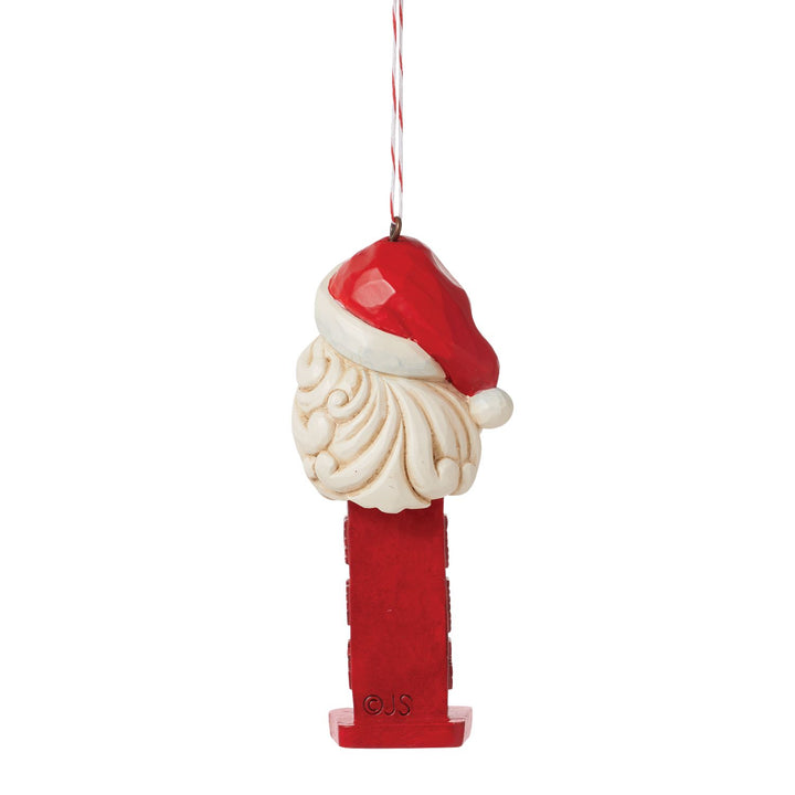 Jim Shore PEZ: PEZ Santa Hanging Ornament sparkle-castle