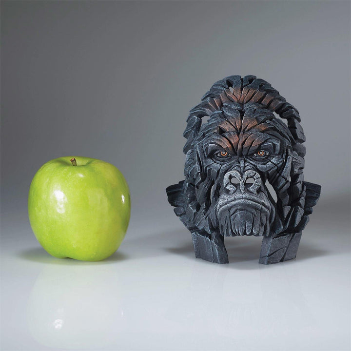 Edge Sculpture: Miniature Gorilla Bust sparkle-castle