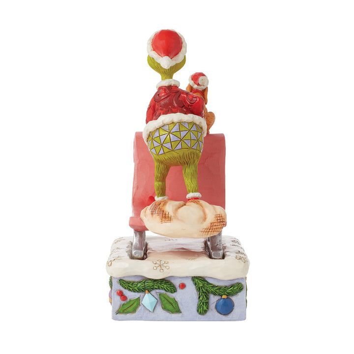 Jim Shore The Grinch: Grinch And Max On Sleigh Figurine sparkle-castle