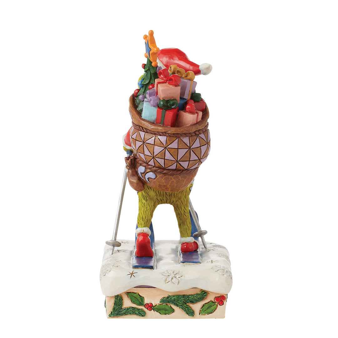 Jim Shore The Grinch: Grinch Skiing Figurine sparkle-castle