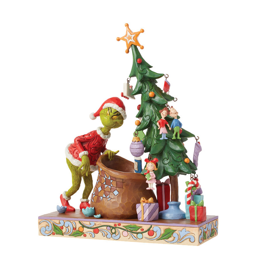 Jim Shore The Grinch: Deluxe Grinch Countdown 12 Days Of Christmas Figurine sparkle-castle