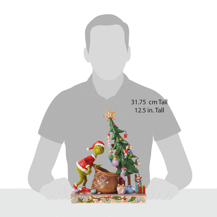 Jim Shore The Grinch: Deluxe Grinch Countdown 12 Days Of Christmas Figurine sparkle-castle