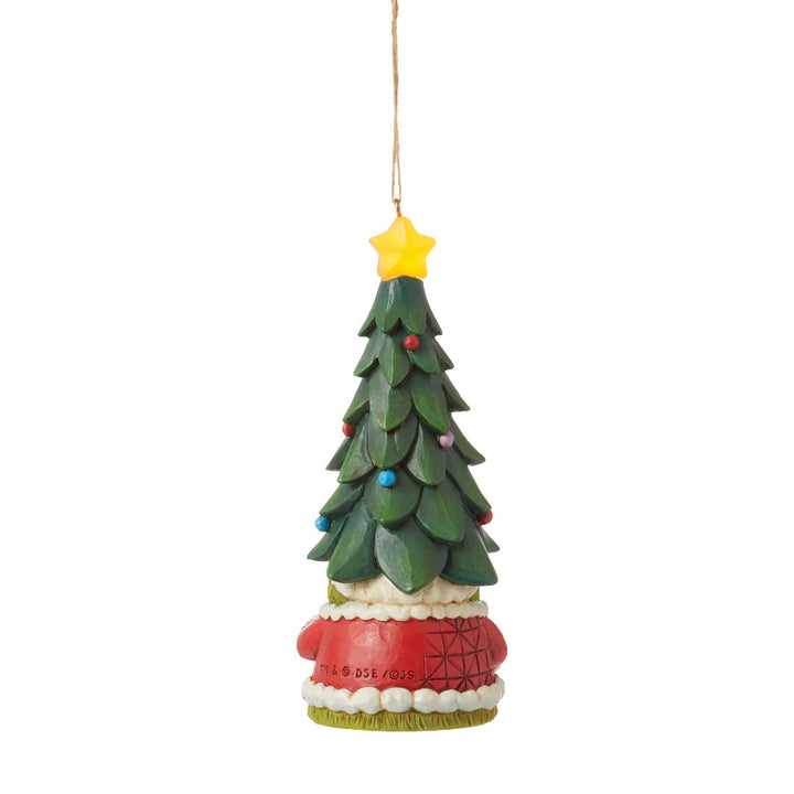 Jim Shore The Grinch: Grinch Gnome With Lit Star Hat Hanging Ornament sparkle-castle