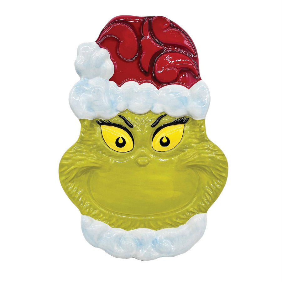 Jim Shore The Grinch: Nice Grinch Cookie Platter sparkle-castle