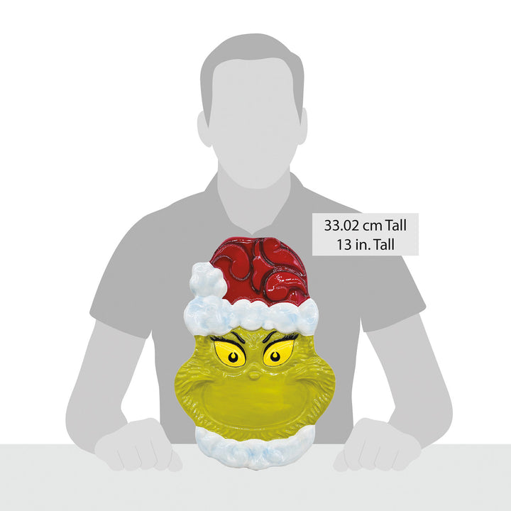 Jim Shore The Grinch: Nice Grinch Cookie Platter sparkle-castle