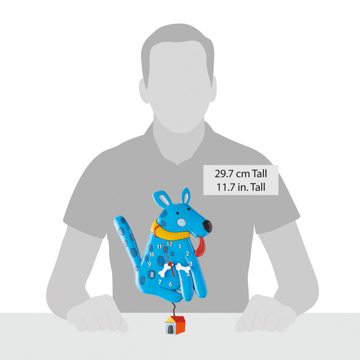 Allen Designs: Blue Buddy Dog Clock sparkle-castle