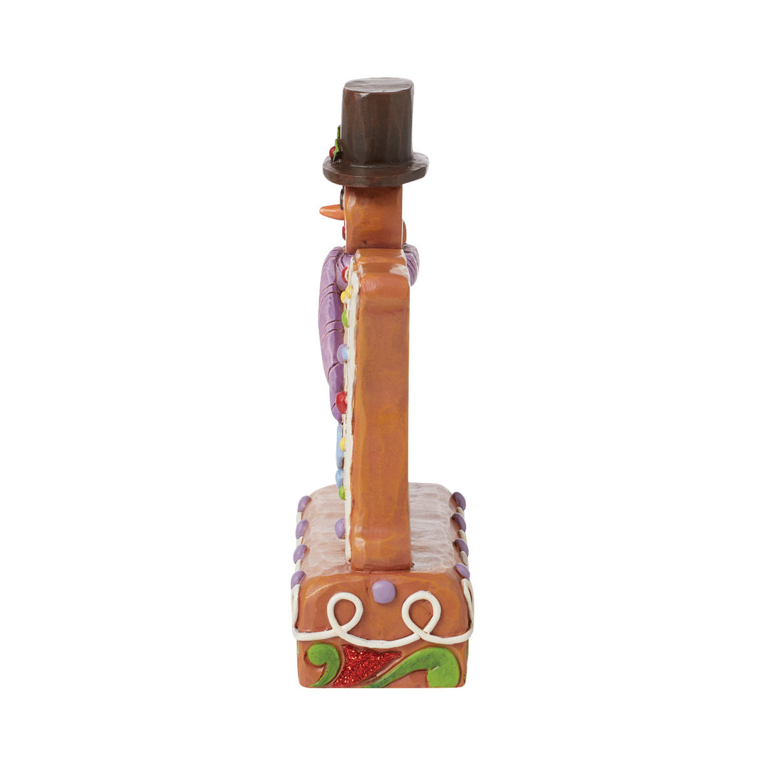 Jim Shore Heartwood Creek: Gingerbread Christmas Joy Sign Figurine sparkle-castle