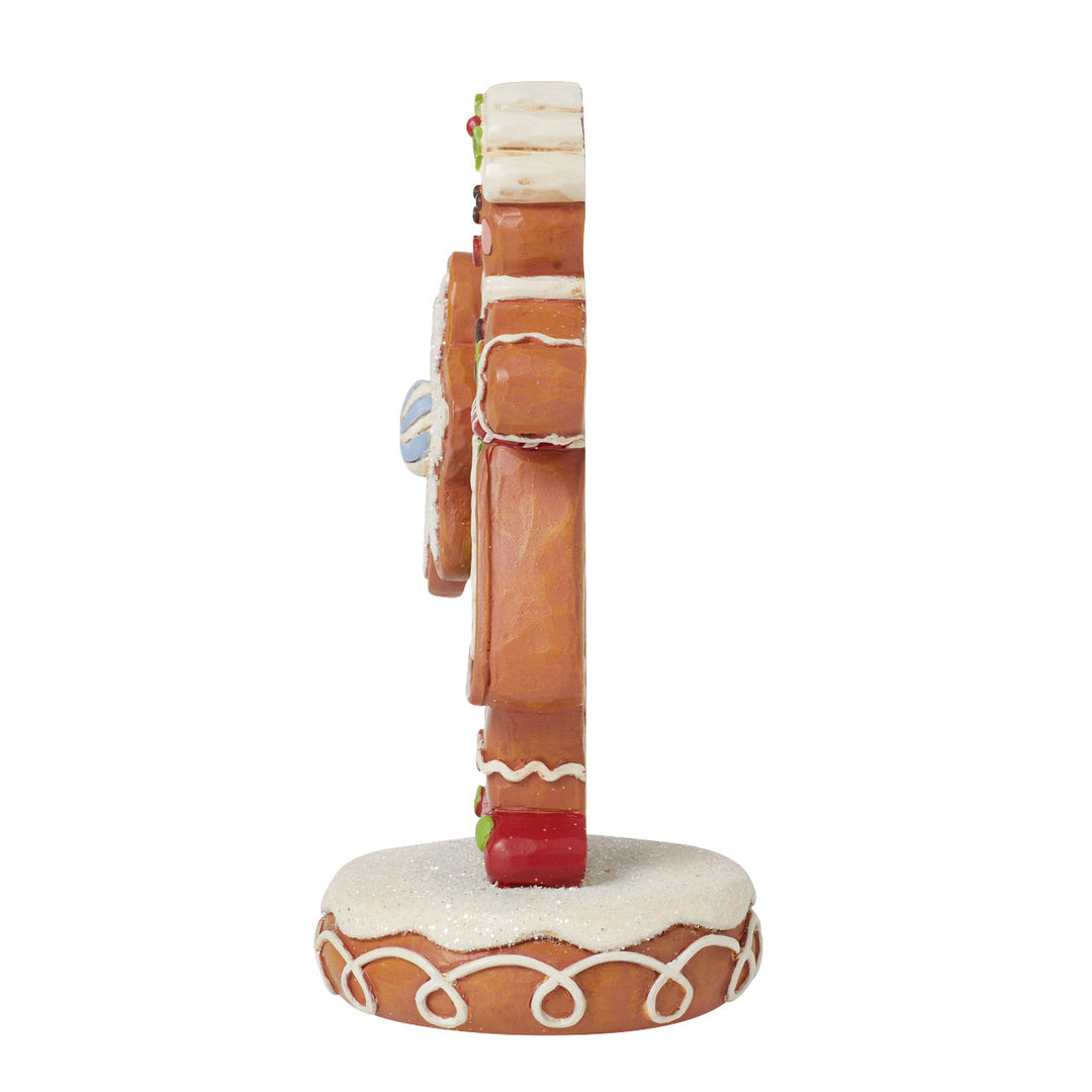 Jim Shore Heartwood Creek: Gingerbread Christmas Girl With Snowflake Figurine sparkle-castle