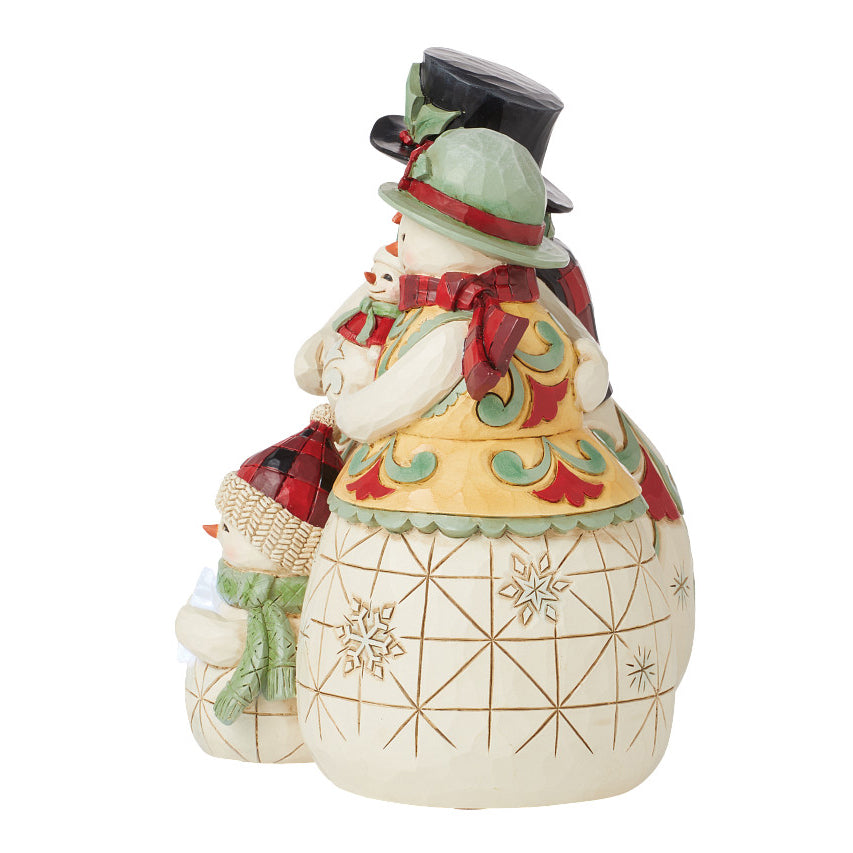 Jim Shore Heartwood Creek: Highland Glen Santa Snowman Family Figurine sparkle-castle