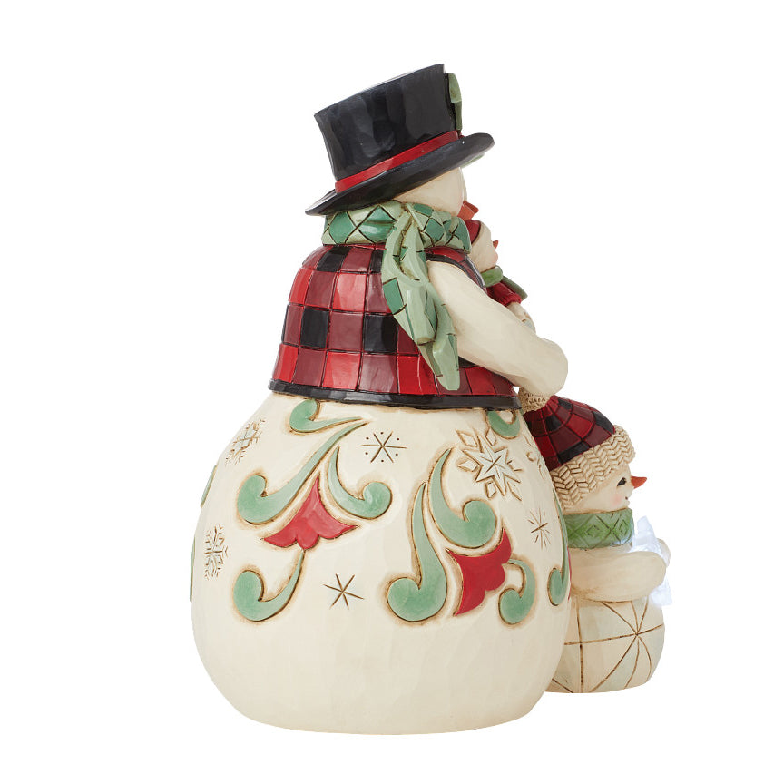 Jim Shore Heartwood Creek: Highland Glen Santa Snowman Family Figurine sparkle-castle