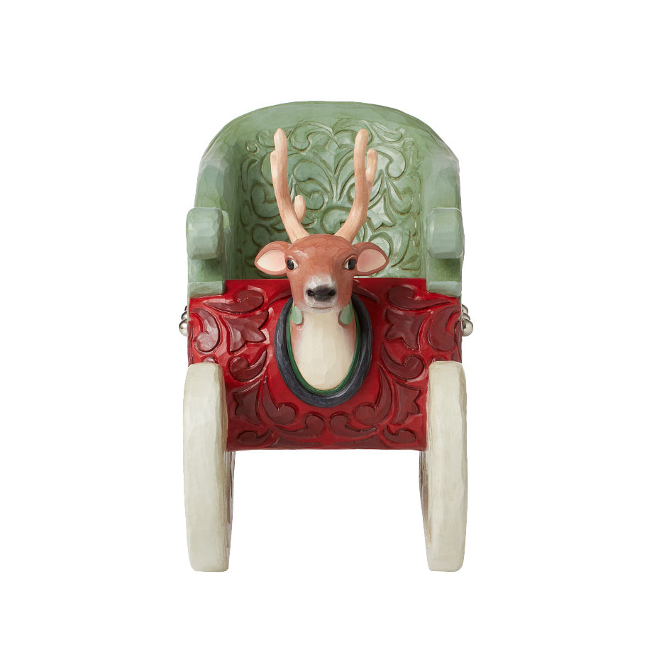 Jim Shore Heartwood Creek: Highland Glen Large Sleigh Figurine - SIGNED sparkle-castle