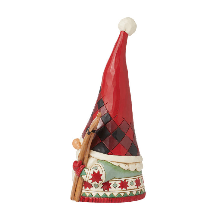 Jim Shore Heartwood Creek: Highland Glen Gnome With Skies Figurine sparkle-castle