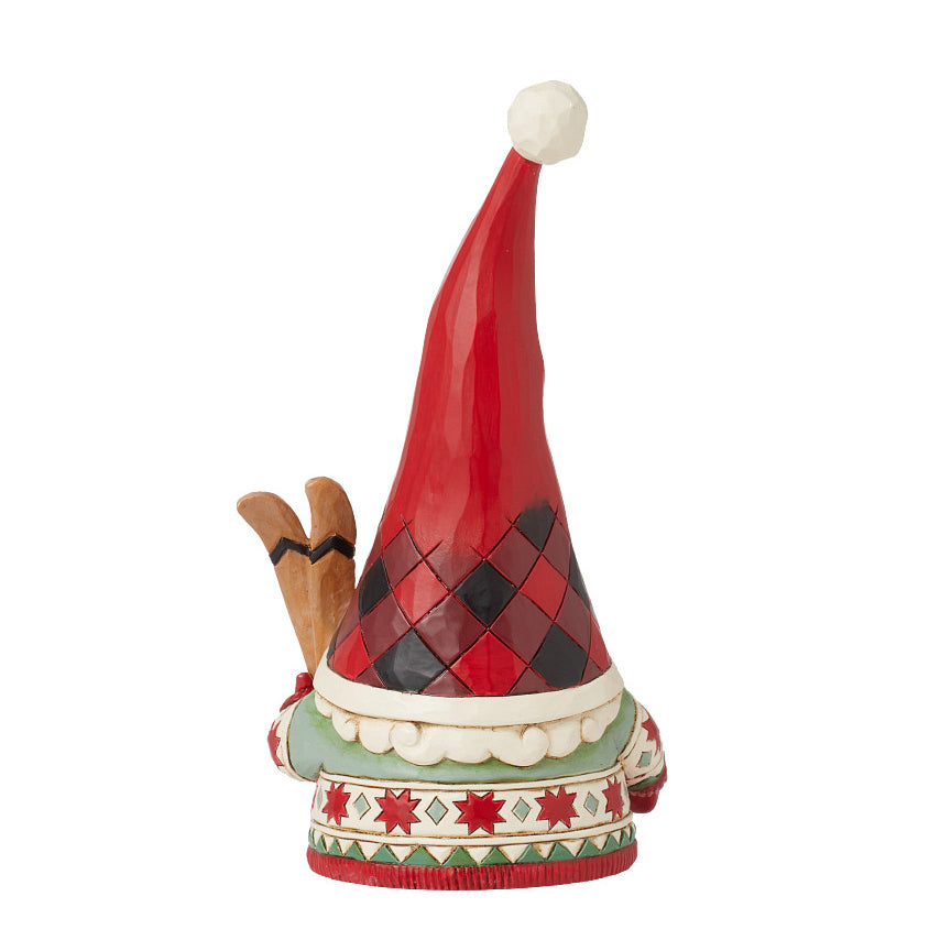Jim Shore Heartwood Creek: Highland Glen Gnome With Skies Figurine sparkle-castle
