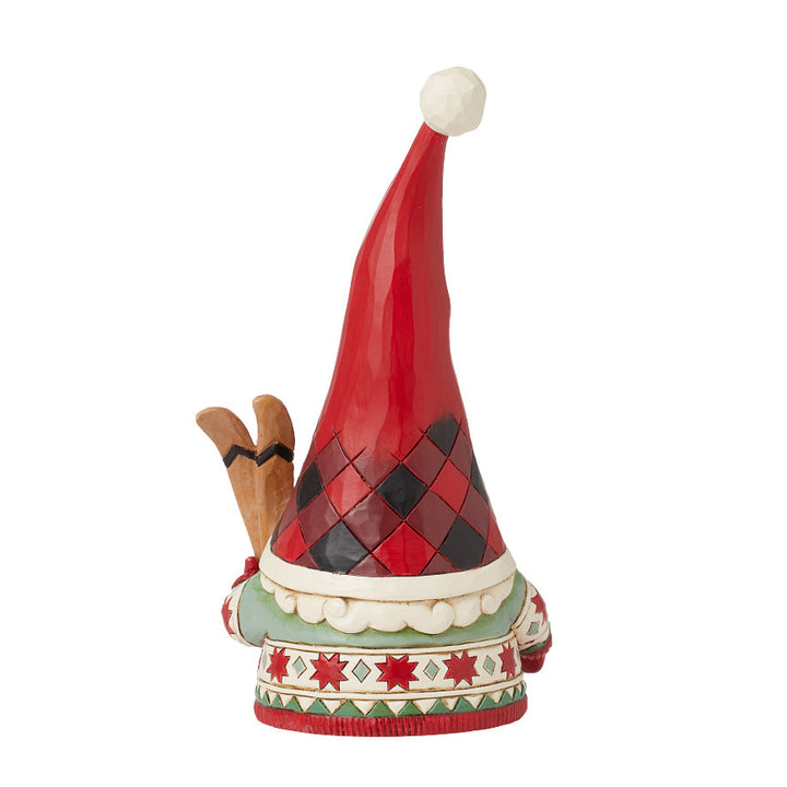 Jim Shore Heartwood Creek: Highland Glen Gnome With Skies Figurine sparkle-castle
