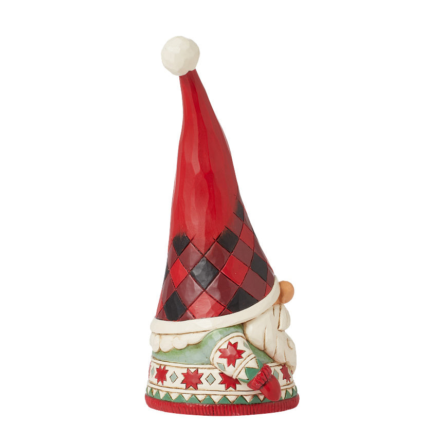 Jim Shore Heartwood Creek: Highland Glen Gnome With Skies Figurine sparkle-castle
