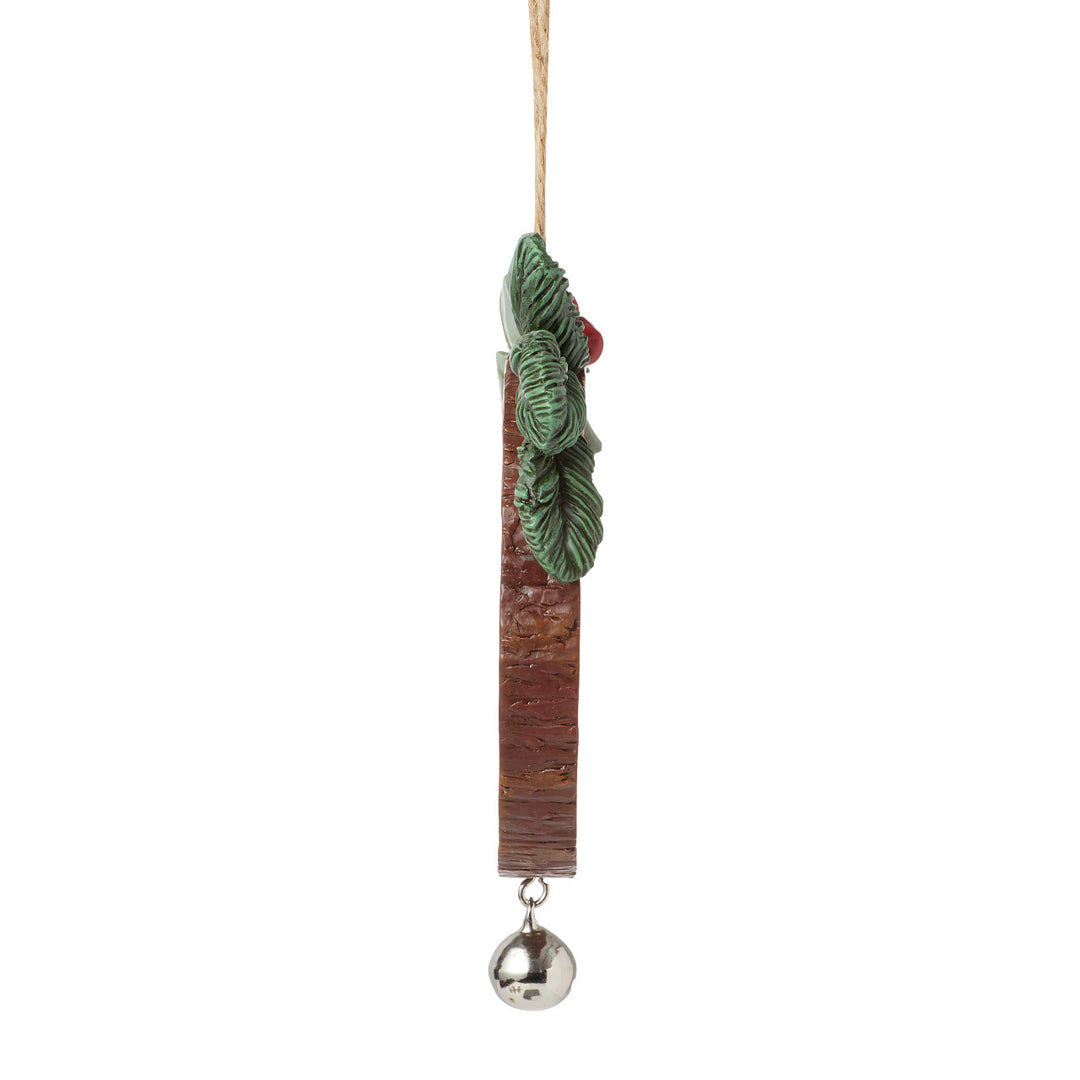 Jim Shore Heartwood Creek: Highland Glen Wood Slice Scene Hanging Ornament sparkle-castle
