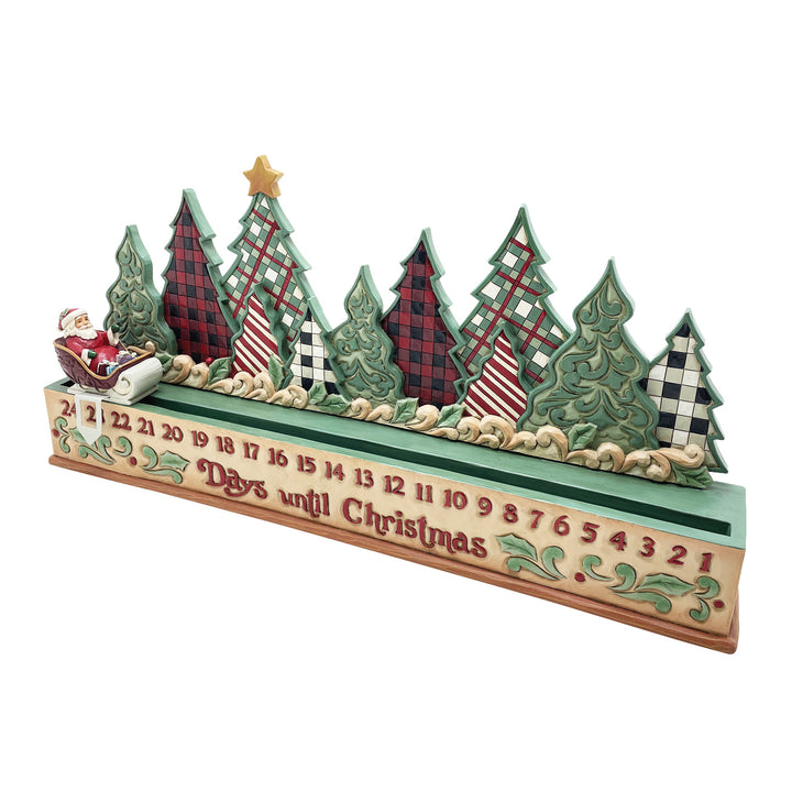 Jim Shore Heartwood Creek: Highland Glen Countdown Calendar Figurine sparkle-castle