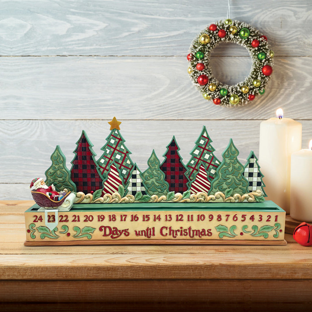 Jim Shore Heartwood Creek: Highland Glen Countdown Calendar Figurine sparkle-castle