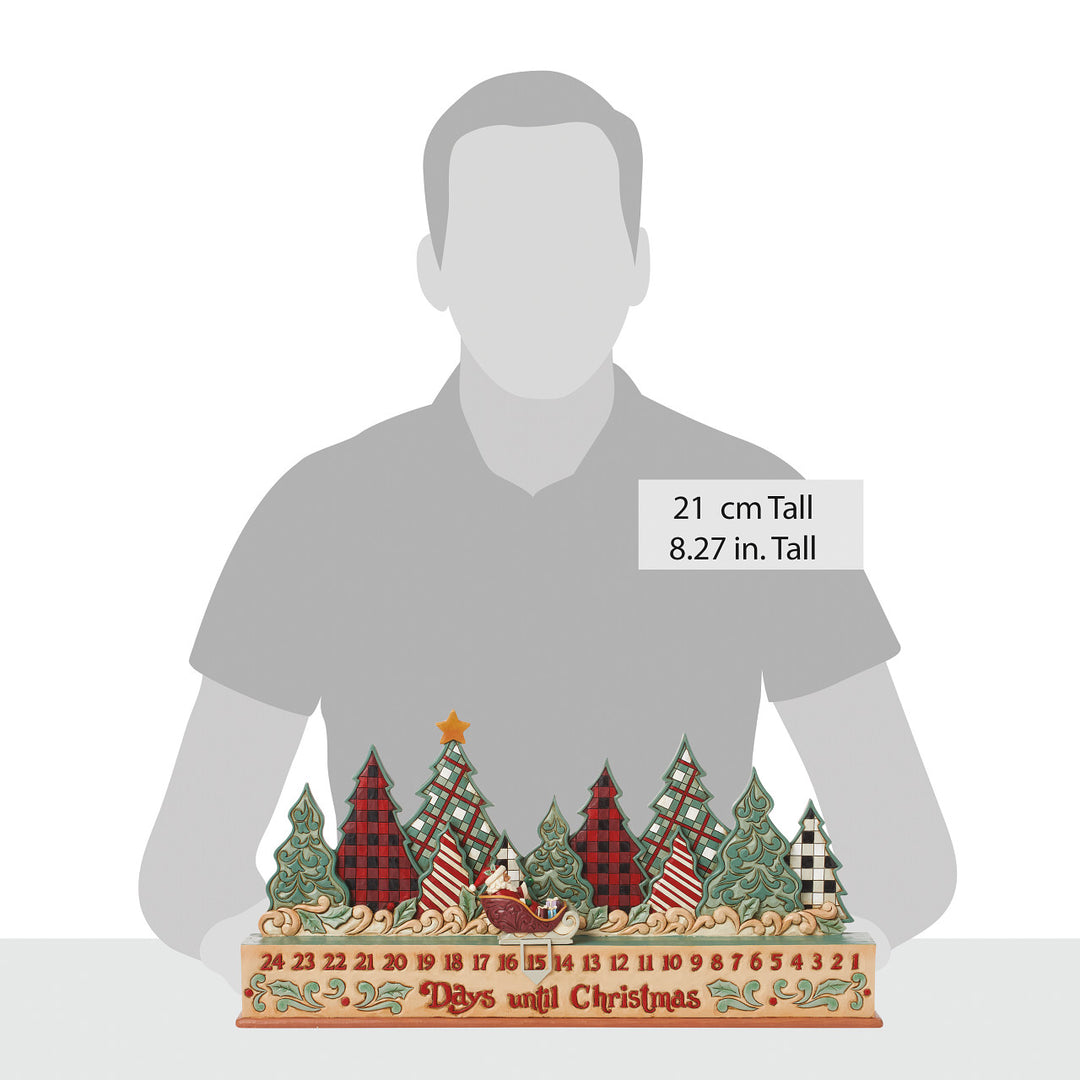 Jim Shore Heartwood Creek: Highland Glen Countdown Calendar Figurine sparkle-castle