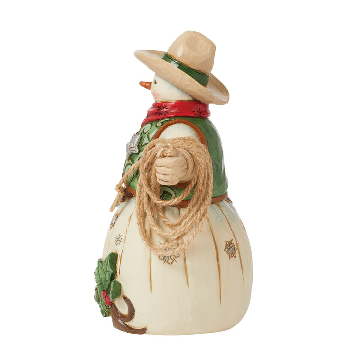 Jim Shore Heartwood Creek: Cowboy Snowman Figurine - SIGNED sparkle-castle