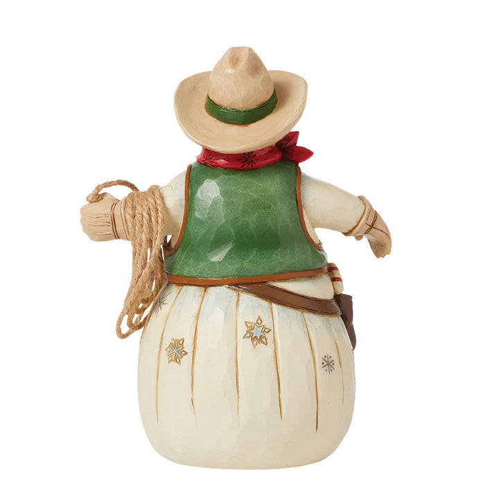Jim Shore Heartwood Creek: Cowboy Snowman Figurine - SIGNED sparkle-castle