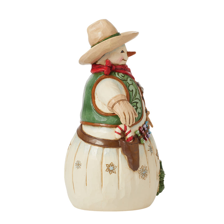 Jim Shore Heartwood Creek: Cowboy Snowman Figurine - SIGNED sparkle-castle